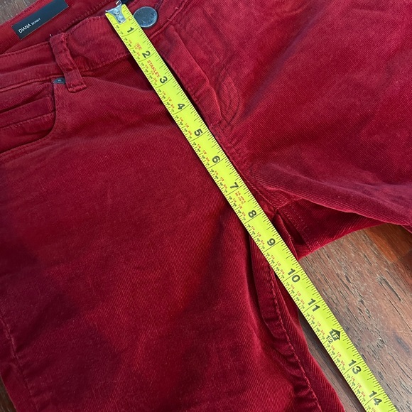 Kut Diana skinny, stretch corduroy in deep red; excellent condition! - Picture 3 of 6